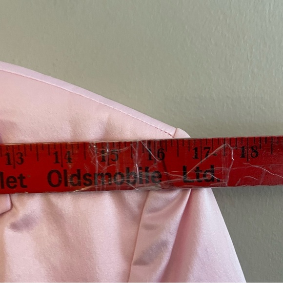 Zara Baby Pink Satin Long Line Blazer – Size XS GUC - Picture 13 of 16